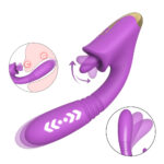 LuminaFlex Dual Pleasure Wand – Telescopic Tongue Vibrator