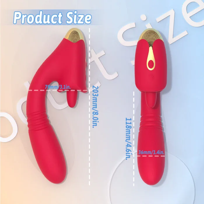 LuminaFlex Dual Pleasure Wand – Telescopic Tongue Vibrator - Image 4