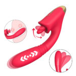 LuminaFlex Dual Pleasure Wand – Telescopic Tongue Vibrator - Image 2