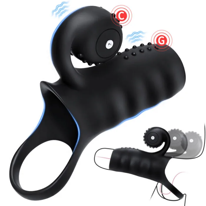 Dual Vibration Snail Cock Ring - Image 2
