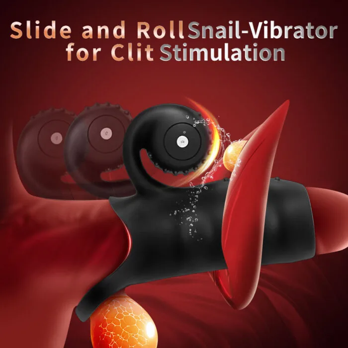 Dual Vibration Snail Cock Ring - Image 6