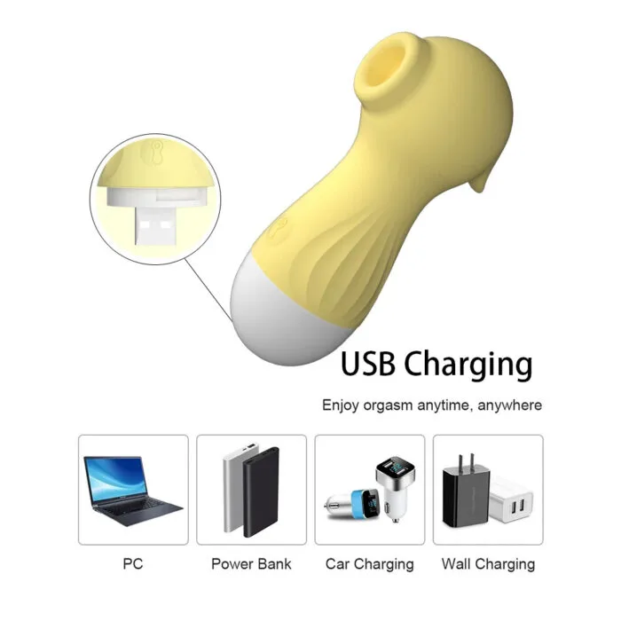 Little Seahorse Suction Stimulator - Waterproof 2-in-1 Clitoral Sucking Vibrator