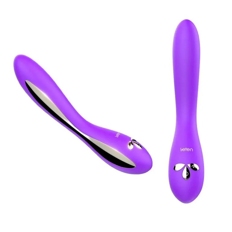 Ergonomic G-spot vibrator with dual motors