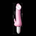 Motor Pulse Dildo Vibrator Intelligent Heating Rechargeable Erotic Vibrator - Image 4