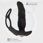 New APP Control With Ring Retractable Anal Plug Male Prostate Exercise Massage Strong Shock Super Simulation Dildo - Image 4