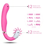 Unique Brushes Design for Better Clitoris Stimulation Plus G Spot Vibrator, Powerful Dual Motors Sex Toy