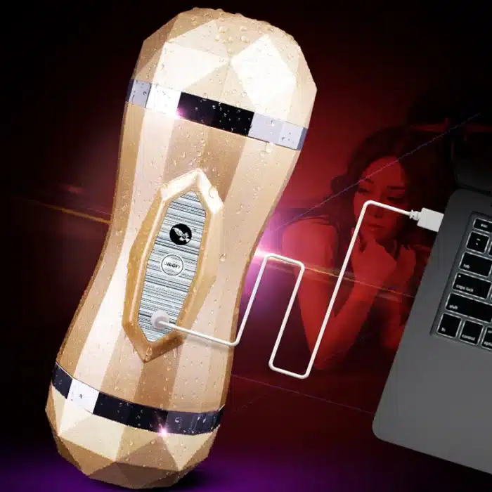 Realistic lifelike male massager with soft skin feel