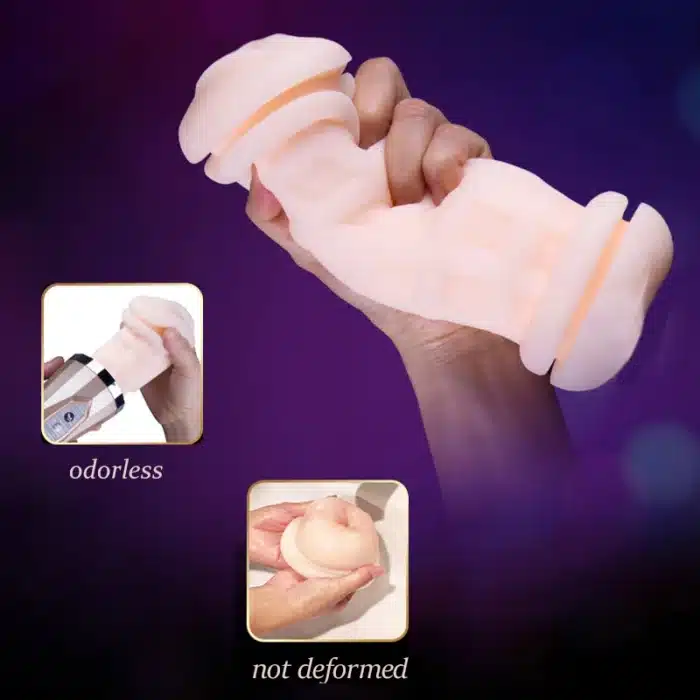 Realistic lifelike male massager with soft skin feel