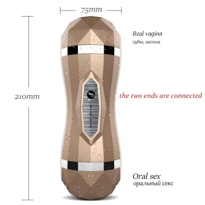 Realistic lifelike male massager with soft skin feel