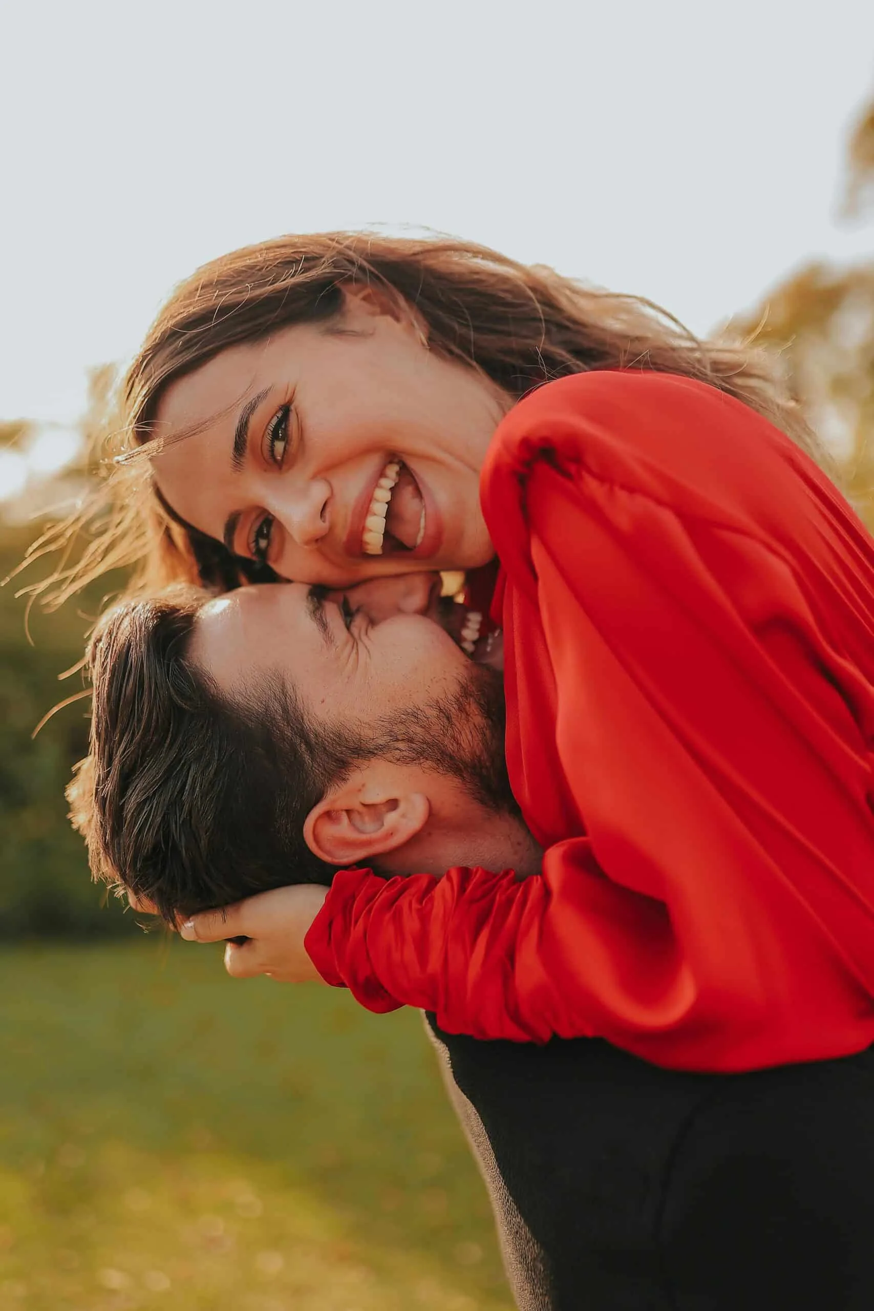 Couple holding hands symbolizing emotional intimacy and romantic connection