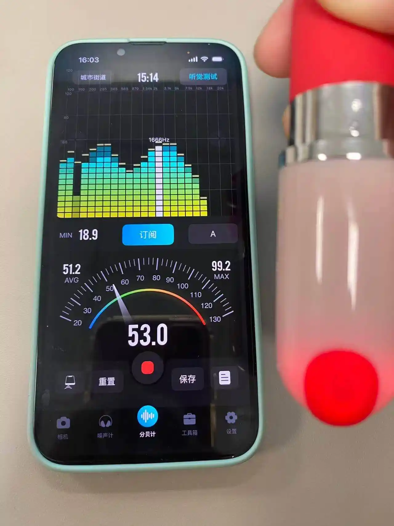 Bullet hand-held 53.0dB